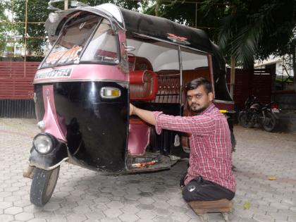 Coronavirus: Stubbornly overcomes difficult situations; Rickshaw rider fighting corona without legs! | Coronavirus: बिकट परिस्थितीवर जिद्दीने मात; पाय नसतानाही कोरोनाशी लढणारा रिक्षावाला!