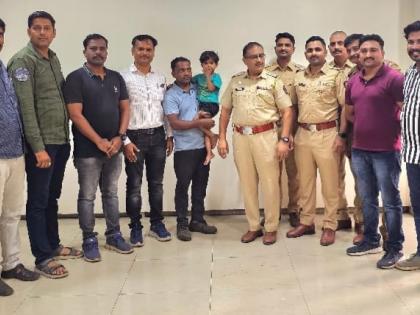 A one and a half year old boy who was abducted for love was rescued by Waliv police within four hours | प्रेमाखातर अपहरण केलेल्या साडे वर्षाच्या मुलाची चार तासातच वालीव पोलिसांनी केली सुटका