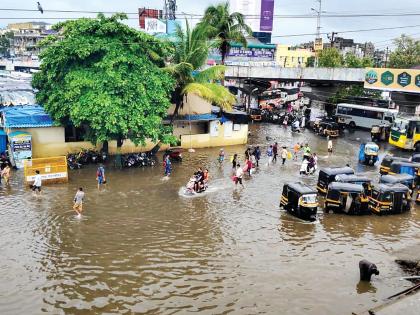 Rain storm batting in Palghar district | पालघर जिल्ह्यात पावसाची तुफान बॅटिंग