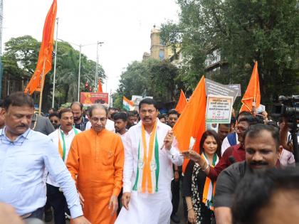 congress nana patole criticized state mahayuti govt in maha vikas aghadi protest over shivaji maharaj statue collapsed issue | “महाराजांच्या नावाने मते मागायची, सत्तेत आल्यावर अपमान करायचा ही भाजपाची पेशवाई वृत्ती”