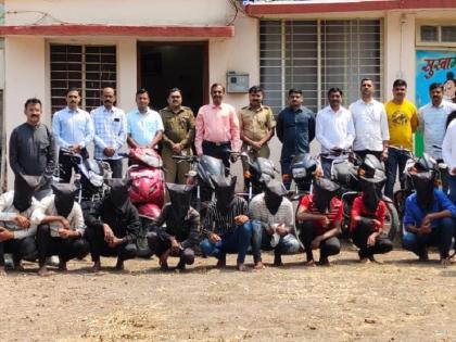 9 persons of motorcycle theft gang arrested; 29 motorcycles seized | Pune Crime | मोटारसायकल चोरी करणाऱ्या टोळीचे ९ जण अटकेत; २९ मोटारसायकल केल्या हस्तगत