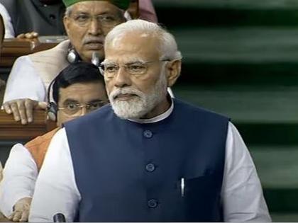 No Confidence Motion: Modi's attack on Congress by saying that the establishment of Congress, the party's flag and Gandhi's surname, all three things are stolen. | काँग्रेसची स्थापना, पक्षाचा झेंडा आणि गांधी आडनाव, तिन्ही चोरलेल्या गोष्टी म्हणत मोदींचा काँग्रेसवर हल्लाबोल