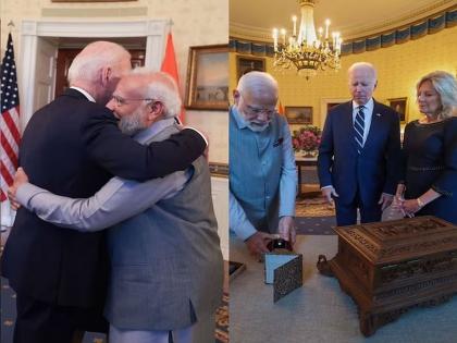 Ghee from Punjab, rice from Uttarakhand, while from Maharashtra... Modi gave these 10 gifts to Biden | पंजाबचं तूप, उत्तराखंडमधील तांदूळ, तर महाराष्ट्रातील..., मोदींनी बायडन यांना दिल्या या १० भेटवस्तू