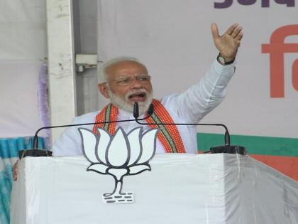 Maharashtra Election 2019 : Water grid will make Maharashtra suzalam sufalam - Narendra Modi | Maharashtra Election 2019 : वॉटर ग्रीडमुळे महाराष्ट्र सुजलाम सुफलाम होईल - नरेंद्र मोदी