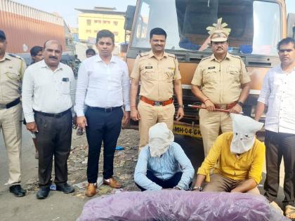 Narpoli police has succeeded in nabbed two persons who stole cloth with tempo  | टेंम्पोसह कापड चोरी करणाऱ्या दोघा जणांच्या मुसक्या आवळण्यात पोलिसांना यश, साडे नऊ लाखांचा मुद्देमाल हस्तगत