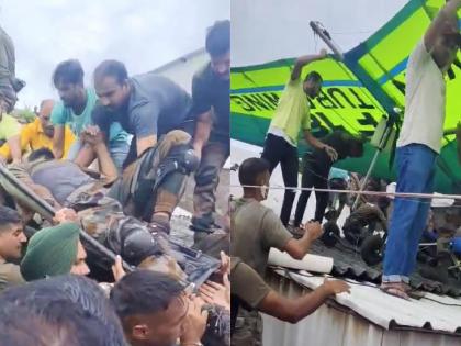 Soldier's hang glider crashes into a house near Deolali Camp in Nashik; Accident during training | नाशिकच्या देवळाली कॅम्पजवळ सैनिकाचे हँग ग्लायडर एका घरावर कोसळले; सरावादरम्यान दुर्घटना Soldier's hang glider crashes into a house near Deolali Camp in Nashik; Accident during training | नाशिकच्या देवळाली कॅम्पजवळ सैनिकाचे हँग ग्लायडर एका घरावर कोसळले; सरावादरम्यान दुर्घटना