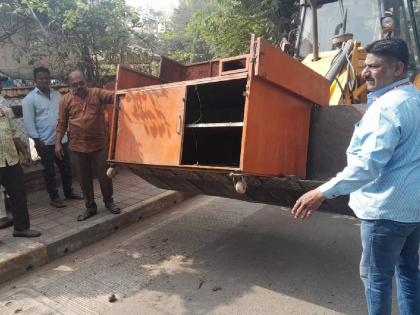 Removed superseded steps in the destructor | नाशकात अतिक्रमित टपऱ्या हटविल्या; नागरिकांनी समाधान व्यक्त केले