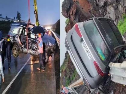 Horrific accident on the Maritime Highway Mercedes overturned three times; Nashik industrialist dies | समृद्धी महामार्गावर भीषण अपघात! मर्सिडीजने तीनवेळी पलटी मारली; नाशिकच्या उद्योजकाचा मृत्यू Horrific accident on the Maritime Highway Mercedes overturned three times; Nashik industrialist dies | समृद्धी महामार्गावर भीषण अपघात! मर्सिडीजने तीनवेळी पलटी मारली; नाशिकच्या उद्योजकाचा मृत्यू