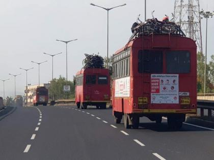 Thirteen thousand foreign workers by ST bus | 13 हजार परप्रांतिय मजुरांची एसटीने रवानगी