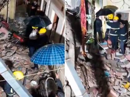 Two-Storey House Collapses In Nashik Khadkali Area; Nine Injured Including Eight Women | Nashik House Collapses: नाशकात दुमजली घर कोसळलं, आठ महिलांसह नऊ जण जखमी