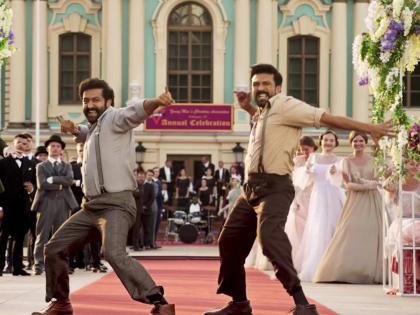 tamil-cinema-golden-globe-awards-2023-rrr-song-naatu-naatu-wins-best-original-song-ram-charan-junior-ntr-ss-rajamouli-see-updates | अभिमानास्पद! 'गोल्डन ग्लोब'मध्ये घुमला भारताचा आवाज; ‘RRR’ मधील ‘नाटू नाटू’ ठरलं बेस्ट ओरिजनल साँग