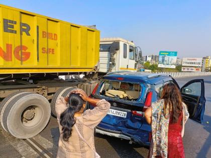 Another accident near Navale bridge Damage to three vehicles in pune | Navale Bridge Accident: नवले पुलाजवळ पुन्हा अपघात; तीन वाहनांचे नुकसान