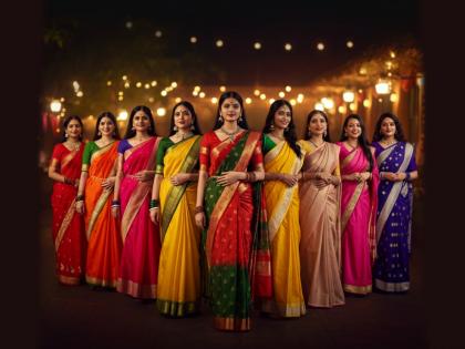 Navratri 2025: The trend of nine-colored sarees during Navratri is not from today, but from the Peshwa era! | Navratri 2025: नवरात्रीत नऊ रंगांच्या साड्यांचे ट्रेंड आत्ताचे नाही तर पेशवेकालीन! Navratri 2025: The trend of nine-colored sarees during Navratri is not from today, but from the Peshwa era! | Navratri 2025: नवरात्रीत नऊ रंगांच्या साड्यांचे ट्रेंड आत्ताचे नाही तर पेशवेकालीन!