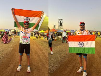 Kailas Shinde made a mark in Comrades Marathon in Africa | आफ्रिकेतील कॉम्रेडस् मॅरेथॉनमध्ये कैलास शिंदे यांनी उमटविला ठसा