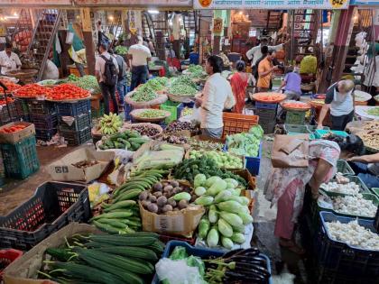 Vegetable prices start falling; Peas, drumstick The prices of leafy vegetables including cowthimber also reduced | भाजीपाल्याचे दर घसरण्यास सुरुवात; फरसबी, शेवगा, वाटाणा नियंत्रणात; कौथिंबरसह पालेभाज्यांचे दरही झाले कमी