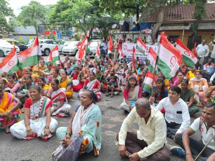 Tribal Citizens March on Mahadistribution Office; Demand for increased bill maintenance | आदिवासी नागरिकांचा महावितरण कार्यालयावर मोर्चा; वाढीव बील दुरूस्तीची मागणी