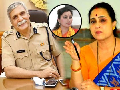 Navneet Rana Mumbai Police Allegations BJP Leader Chitra Wagh attacking slams CP Sanjay Pandey for Video on Twitter Mahavikas Aaghadi | Navneet Rana Mumbai Police Chitra Wagh Tweet: "आपल्या खोटारड्या मालकांची पापं झाकण्यासाठी अजून किती खोटेपणा कराल आयुक्त साहेब?", संतापलेल्या चित्रा वाघ यांचा मुंबई पोलिस आयुक्तांना सवाल