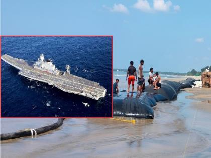 Demonstration conducted in Malvan Sea by Indian Navy warships | नौदल दिन: युद्धनौकाद्वारे मालवण समुद्रात प्रात्यक्षिकांचे आयोजन