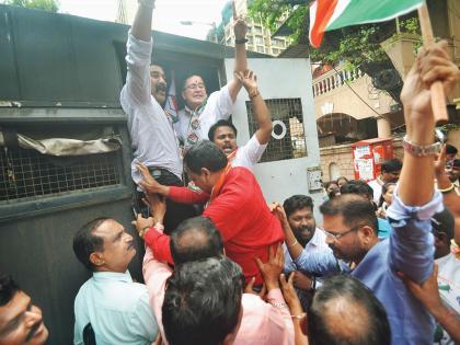 Nation 8 Plaintiff's activists arrested in Thane | ठाण्यात राष्टÑवादीच्या कार्यकर्त्यांची धरपकड