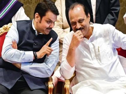 Deputy Chief Minister Ajit Pawar uttered the word Swarajya Rakshak in his speech in front of Devendra Fadnavis | मविआ'तील 'त्या' मतावर अजित पवार महायुतीतही ठाम, फडणवीसांसमोरच केला शब्दाचा पुनरुच्चार