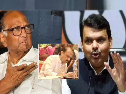 NCP president Sharad Pawar criticized Devendra Fadnavis saying that it is not a googly, it is a robbery  | "ही गुगली नाही हा दरोडा आहे", शरद पवारांची देवेंद्र फडणवीसांवर बोचरी टीका