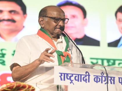 People are not with those who go with BJP; Sharad Pawar criticizes Ajit Pawar's group in office bearers' meeting in Mumbai | भाजपसोबत जाणाऱ्यांबरोबर लोक नाहीत; शरद पवार यांचे मुंबईत पदाधिकाऱ्यांच्या मेळाव्यात अजित पवार गटावर टीकास्त्र