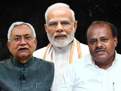 JDU in Bihar and JDS in Karnataka gave tension to BJP; Troubled in NDA Govt's PM Narendra Modi | बिहारमध्ये JDU तर कर्नाटकात JDS नं दिलं भाजपाला टेन्शन; नरेंद्र मोदी अडचणीत येणार?