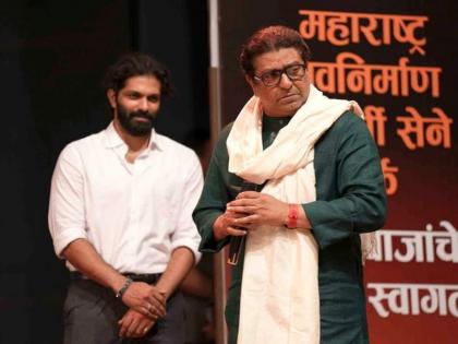 You come, talk for two minutes and leave; Amit Thackeray advised MNS chief Raj Thackeray | 'मला अमितने सांगितलं, तू ये, दोन मिनिटे बोल अन् निघ'; राज ठाकरेंनी घेतली फिरकी