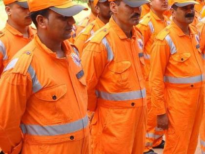 NDRF team admitted to Chiplun | एनडीआरएफ टीम चिपळूणात दाखल