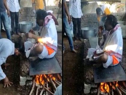 Sachchidananda Gurudas Baba got up from the pan and went straight to Chardham Yatra | ‘व्हायरल बाबा’ तव्यावरून उठून थेट चारधाम यात्रेला; बाबांचा दरबारही झाला बंद