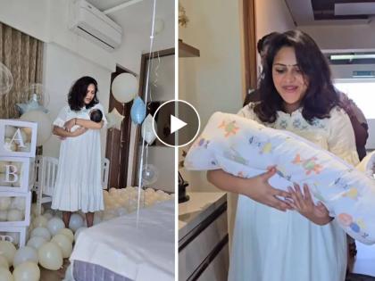 Amala Paul and Jagat Desai become parents to a baby boy, here's what they named him - WATCH video | Amala Paul : दुसऱ्या लग्नाच्या सात महिन्यानंतर प्रसिद्ध अभिनेत्रीने दिला बाळाला जन्म; पतीने शेअर केला व्हिडीओ
