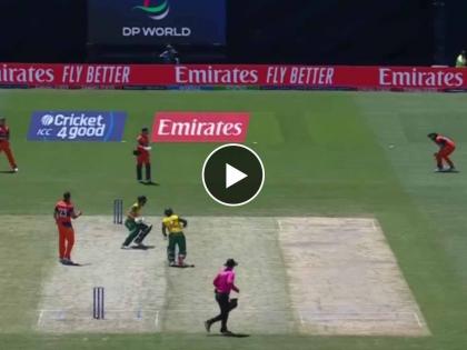 T20 World Cup 2024 SA vs NED Live : SOUTH AFRICA 3/3 AGAINST NETHERLANDS, A terrible mix-up between the South African openers and Quinton de Kock has out for a diamond duck, Video | ३ धावांवर ३ विकेट्स! Quinton de Kock 'डायमंड डक' ठरला, आफ्रिकेचा डाव गडगडला, Video 