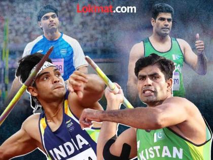 Paris 2024 Olympics Men’s Javelin Throw Final India’s defending Olympic champion Neeraj Chopra Win Gold Medal With Silver Arshad Nadeem Gold Medal With Olympic Record | नीरजला रौप्य! पाकिस्तानच्या नदीमनं ऑलिम्पिक रेकॉर्डसह कमावलं गोल्ड