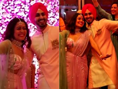 Neha kakkar flies to delhi with tony kakkar and sonu kakkar for her wedding with rohanpreet singh | Neha Kakkar Rohanpreet Wedding : नेहा कक्करची वऱ्हाडीमंडळी रवाना झाली दिल्लीला, समोर आला फोटो