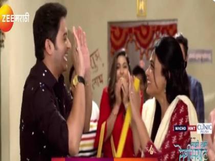 marathi tv serial mazi tuzi reshimgaath yash and pari try to make smile on neha face | लग्न मोडल्यानंतर यशच्या 'या' कृतीमुळे पहिल्यांदा हसली नेहा