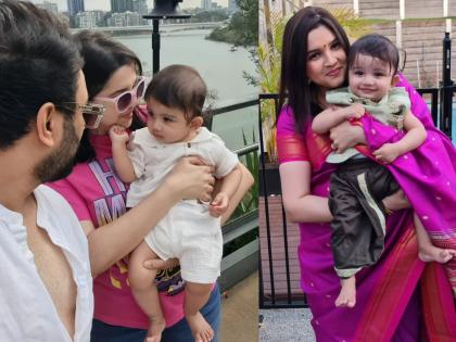 दिवाळीनिमित्त मराठी अभिनेत्रीने पोस्ट केला लेकाचा गोड फोटो; म्हणाली, "माझ्या छोट्या स्टारची..."
