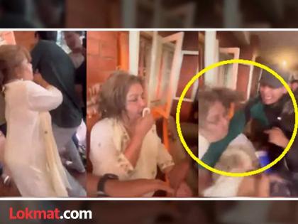 Angry protesters rained punches and kicks on Nepal Foreign Minister Arzu Rana Deuba | आंदोलकांनी महिला मंत्र्यांनाही सोडलं नाही; आरजु राणांवर लाथा-बुक्क्यांचा वर्षाव, घराचंही नुकसान Angry protesters rained punches and kicks on Nepal Foreign Minister Arzu Rana Deuba | आंदोलकांनी महिला मंत्र्यांनाही सोडलं नाही; आरजु राणांवर लाथा-बुक्क्यांचा वर्षाव, घराचंही नुकसान