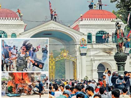 Genz Protests Nepal: Nepal is engulfed in the fire of youth! Leaders are burning with corruption, social media ban adds fuel | Genz Protests Nepal: तरुणाईच्या आगीत नेपाळ स्वाहा! नेत्यांच्या भ्रष्टाचाराने जेरीस, सोशल मीडिया बंदीने ओतले तेल Genz Protests Nepal: Nepal is engulfed in the fire of youth! Leaders are burning with corruption, social media ban adds fuel | Genz Protests Nepal: तरुणाईच्या आगीत नेपाळ स्वाहा! नेत्यांच्या भ्रष्टाचाराने जेरीस, सोशल मीडिया बंदीने ओतले तेल