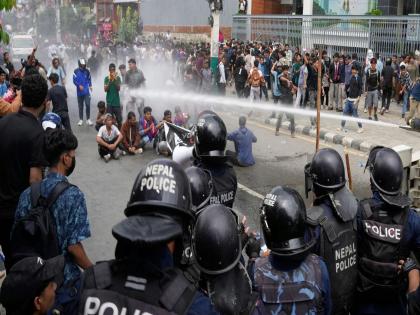 Nepal: Protest turned violent in Kathmandu as people staged a massive protest outside Kathmandu Parliament, 9 dead, 80 injured in firing so far | जाळपोळ, तोडफोडीसह नेपाळ पेटलं! हजारो युवक रस्त्यावर उतरले; आतापर्यंत १४ मृत्यू ८० हून अधिक जखमी Nepal: Protest turned violent in Kathmandu as people staged a massive protest outside Kathmandu Parliament, 9 dead, 80 injured in firing so far | जाळपोळ, तोडफोडीसह नेपाळ पेटलं! हजारो युवक रस्त्यावर उतरले; आतापर्यंत १४ मृत्यू ८० हून अधिक जखमी