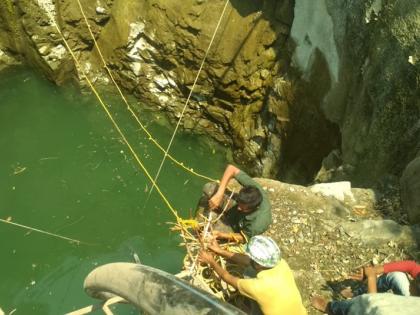 Wildlife fever; To get out of the poisonous snake, 70 feet in the well | वन्यजीवप्रेमींचा थरार ; विषारी सापाला बाहेर काढण्यासाठी ७० फूट विहिरीत उतरले