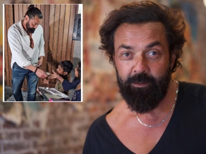 bobby deol gave money 500 hundred rupees to poor kids kanguva actor latest video viral | VIDEO : गरीब लेकरांनी पैसे मागताच 500 रुपयांच्या नोटा दिल्या काढून, नेटकरी कौतुक करता थांबेना, म्हणाले - 'हाच खरा लॉर्ड बॉबी'