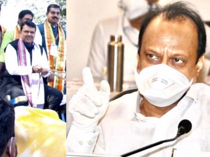 deputy cm Ajit Pawar slams devendra fadnavis over farmers protest issue | दोन मिनिटांत दोन वार; फडणवीसांबद्दल काय काय म्हणाले अजित पवार