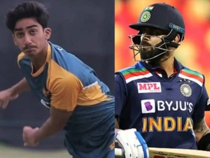 17 year old pakistan bowler faisal akram dismisses babar azam dreams to get virat kohlis wicket | पाकच्या १७ वर्षीय गोलंदाजाला हवीय विराटची विकेट; बाबर आझमच्या आणले होते नाकी नऊ!