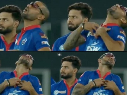 IPL 2021 Shikhar Dhawan reacts hilariously after Dawid Malan escapes a close LBW appeal | IPL 2021: टी-२० चा नंबर वन फलंदाज थोडक्यात वाचला अन् शिखर धवनच्या 'हार्ट अटॅक' रिअॅक्शननं हशा पिकला!