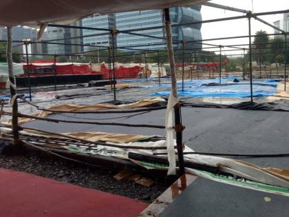 Tauktae Cyclone BKC Covid Center not damaged by cyclone administration preparations successful | Tauktae Cyclone: बीकेसी कोविड सेंटरला चक्रीवादळामुळे नुकसान नाही, प्रशासनाच्या पूर्वतयारीला यश