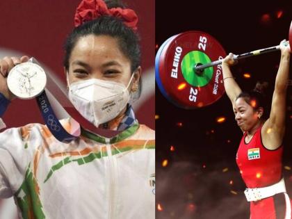 Tokyo Olympics 2020 : लेकीला 'गुडलक' देण्यासाठी आईनं दागिने विकले; मीराबाईनं तेच परिधान करून पदक स्वीकारले; डोळे पाणावले