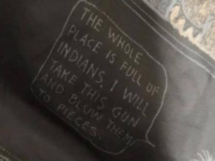 I will tear it to pieces! The Chinese brand's desire to sow poison against India in children's clothes | ही संपूर्ण जागा भारतीयांनी भरलेली; बंदूक घेऊन त्यांचे तुकडे करेन; कपड्यावरील मजकुरानं खळबळ