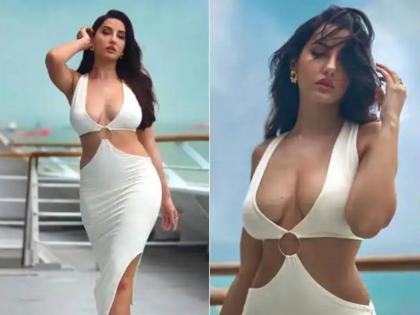 nora fatehi photo out sukesh chandrashekhar money laundering case gifted car | मनी लाँड्रिंग प्रकरण: सुकेश चंद्रशेखरनं नोरा फतेहीला गिफ्ट केली होती आलिशान कार, Photo आला समोर