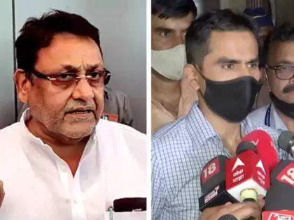 ncb officer sameer wankhede tapped phone calls of politicians builders claims nawab malik | 'त्या' दोघांच्या मदतीनं वानखेडेंकडून बड्या लोकांचे फोन टॅप; मलिकांचा खळबळजनक आरोप