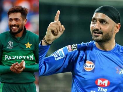 harbhajan singh comes down heavily at mohammad amir | Harbhajan Singh vs Mohammad Amir: 'मोहम्मद आमीरशी मी बोलावं इतकी त्याची औकात नाही'; हरभजन सिंग पुन्हा संतापला